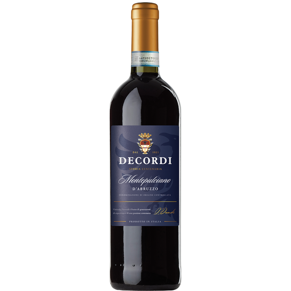 Decordi Montepulcia no d'Abruzzo DOC IGT 0,75lt, Vang đỏ 12,5%